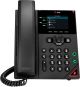 POLY VVX 250 4-Line IP Phone and PoE-enabled téléphone fixe Noir LED - 89B62AA