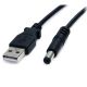 StarTech.com USB2TYPEM2M câble électrique Noir Barrel type M - USB2TYPEM2M