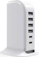 BIG BEN BBC Chargeur 6 ports USB 4A+2C 40W White Universel Blanc Secteur Intérieure - CHARGMULTIUSB4A2C