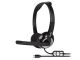 Hamlet HHEADMUS-C écouteur/casque Avec fil Arceau Appels/Musique USB Type-C Noir - HHEADMUS-C