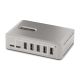 StarTech.com 10G8A2CS-USB-C-HUB hub & concentrateur USB 3.2 Gen 2 (3.1 Gen 2) Type-C 10000 Mbit/s Gris - 10G8A2CS-USB-C-HUB