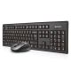 A4Tech 7100N desktop clavier Souris incluse Jouer RF sans fil QWERTY Anglais Noir - 7100N
