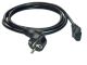 MCL Power Cable Black 2.0m Noir 2 m - MC901-2M