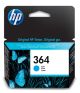 HP 364 Cyan Original Ink Cartridge cartouche d'encre 1 pièce(s) Rendement standard - CB318EE#ABB