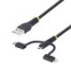 StarTech.com RLTCUB1MBK câble USB USB 2.0 USB A Micro-USB B Noir - RLTCUB1MBK
