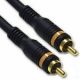 C2G 1m Velocity Digital Audio Coax Cable câble coaxial RCA Noir - 80263