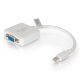C2G 20cm Mini DisplayPort M / VGA F 0,2 m HD15 F Blanc - 84316