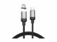 DLH DY-TU5214 câble USB 1 m USB C USB C/Lightning Noir, Gris - DY-TU5214