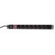 LogiLink PDU8C01 unité de distribution d'énergie 8 sortie(s) CA 1U Noir - PDU8C01