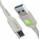 XtremeMac XGR-UCA2-03 câble USB USB 2.0 2 m USB C USB A Blanc - XGR-UCA2-03