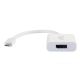 C2G USB-C/DisplayPort adaptateur graphique USB 3840 x 2160 pixels Blanc - 80520