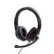 Gembird MHS-03-BKRD écouteur/casque Avec fil Arceau Jouer Noir, Rouge - MHS-03-BKRD