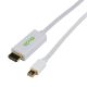 MCL MiniDisplayPort/HDMI 2m Blanc - MC394-2M/W