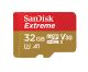 SanDisk Extreme 32 Go MicroSDHC UHS-I Classe 10 - SDSQXAF-032G-GN6MA