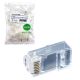 MCL RJ-45U6-50 connecteur de fils RJ-45 Transparent - RJ-45U6-50