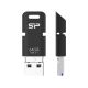 Silicon Power Mobile C50 lecteur USB flash 64 Go USB Type-A / USB Type-C / Micro-USB 3.2 Gen 1 (3.1 Gen 1) Noir - SP064GBUC3C50V1K