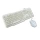 MCL ACK-2012/B clavier Souris incluse Universel USB AZERTY Français Blanc - ACK-2012/B