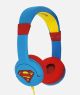 OTL Technologies DC Comics Superman Man of Steel Écouteurs Avec fil Arceau Musique Bleu, Rouge, Jaune - DC0262