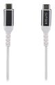 T'nB TCUSBC100W câble USB USB 3.2 Gen 1 (3.1 Gen 1) 2 m USB C Aluminium, Blanc - TCUSBC100W