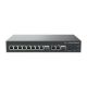 Grandstream Networks GCC6011 commutateur réseau Gigabit Ethernet (10/100/1000) Connexion Ethernet, supportant l'alimentation via ce port (PoE) Noir, Argent - GCC6011