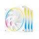 DeepCool FL12 SE WH 3-in-1 Boitier PC Ventilateur 12 cm Blanc 3 pièce(s) - R-FL12SE-WHAPN3-G