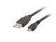 Lanberg CA-USBM-10CC-0018-BK câble USB USB 2.0 1,8 m Micro-USB B USB A Noir - CA-USBM-10CC-0018-BK