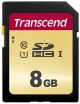 Transcend 8GB, UHS-I, SD 8 Go SDHC MLC Classe 10 - TS8GSDC500S