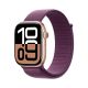 Apple Watch Series 10 OLED 46 mm Numérique 416 x 496 pixels Écran tactile Or rose Wifi GPS (satellite) - MWWV3QF/A