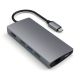 Satechi Multi-Port Adapter V2 Dock st. USB 3.2 Gen 1 (3.1 Gen 1) Type-C Gris - ST-TCMA2M