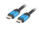 Lanberg CA-HDMI-20CU-0030-BL câble HDMI 3 m HDMI Type A (Standard) Noir - CA-HDMI-20CU-0030-BL