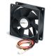 StarTech.com High Air Flow 9.25 cm Dual Ball Bearing Case Fan with TX3 Connector Boitier PC Ventilateur Noir - FAN9X25TX3H