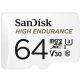 SanDisk High Endurance 64 Go MicroSDXC UHS-I Classe 10 - SDSQQNR-064G-GN6IA