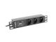 Lanberg PDU-03E-0200-IEC-BK unité de distribution d'énergie 3 sortie(s) CA 1U Noir - PDU-03E-0200-IEC-BK