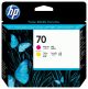HP 70 rødt og gult skriverhode med Smart Printing-teknologi cartouche d'encre 1 pièce(s) Magenta, Jaune - C9406A