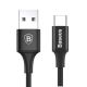Baseus CAMKLF-BG1 câble USB USB 2.0 1 m USB A USB C Noir - CAMKLF-BG1