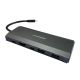 LC-Power LC-HUB-C-MULTI-7-M2 hub & concentrateur USB 3.2 Gen 1 (3.1 Gen 1) Type-C 5000 Mbit/s Anthracite - LC-HUB-C-MULTI-7-M2