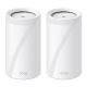 TP-Link Deco BE85 (2-Pack) Tri-bande (2,4 GHz / 5 GHz / 6 GHz) Wi-Fi 7 (802.11be) Blanc 4 Interne - DECO BE85(2-PACK)
