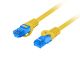 Lanberg PCF6A-10CC-0300-Y câble de réseau Jaune 3 m Cat6a S/FTP (S-STP) - PCF6A-10CC-0300-Y