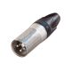 Uniformatic 45510 connecteur de fils XLR Aluminium, Noir - 45510