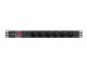 Lanberg PDU-06E-0200-BK unité de distribution d'énergie 6 sortie(s) CA 1U Noir - PDU-06E-0200-BK