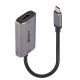 Lindy 43327 câble vidéo et adaptateur 0,11 m USB Type-C HDMI Noir, Gris - 43327
