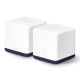 Mercusys Halo H50G(2-pack) Bi-bande (2,4 GHz / 5 GHz) Wi-Fi 5 (802.11ac) Blanc 3 Interne - HALO H50G(2-PACK)