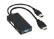 DLH DY-TU4790 câble vidéo et adaptateur 0,15 m HDMI Type A (Standard) DVI + VGA + DisplayPort Noir - DY-TU4790