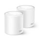 TP-Link Deco X50 (2-pack) Bi-bande (2,4 GHz / 5 GHz) Wi-Fi 6 (802.11ax) Blanc 3 Interne - DECO X50(2-PACK)