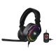 Thermaltake ARGENT H5 RGB Casque Avec fil Arceau Gaming Noir - GHT-THF-DIECBK-31