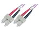 Uniformatic SC-SC OM3 50/125 Duplex 2m câble InfiniBand et à fibres optiques Violet - 21202