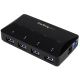 StarTech.com ST53004U1C hub & concentrateur USB 3.2 Gen 1 (3.1 Gen 1) Type-B 5000 Mbit/s Noir - ST53004U1C