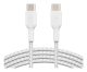 Belkin CAB004BT1MWH2PK câble USB USB 2.0 1 m USB C Blanc - CAB004BT1MWH2PK