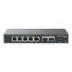 Grandstream Networks GCC6010 commutateur réseau Gigabit Ethernet (10/100/1000) Connexion Ethernet, supportant l'alimentation via ce port (PoE) Noir, Argent - GCC6010