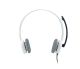 Logitech 981-000350 écouteur/casque Avec fil Arceau Bureau/Centre d'appels Blanc - 981-000350